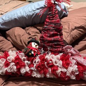 Festive Red and White Holiday Decor